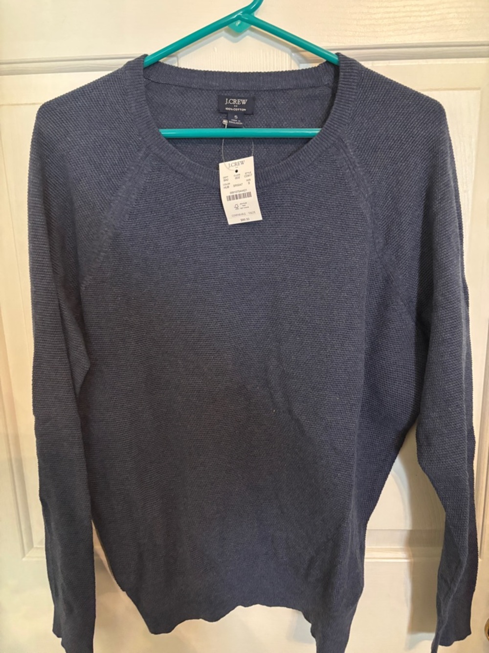 NWT J.Crew Men's Waffle Knit Crewneck Sweater